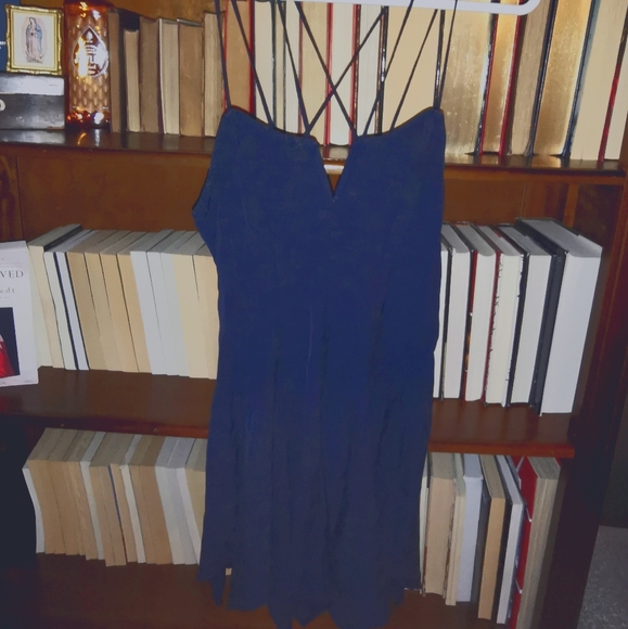 Strappy mini-dress with floral gold detail - Picture 1 of 2